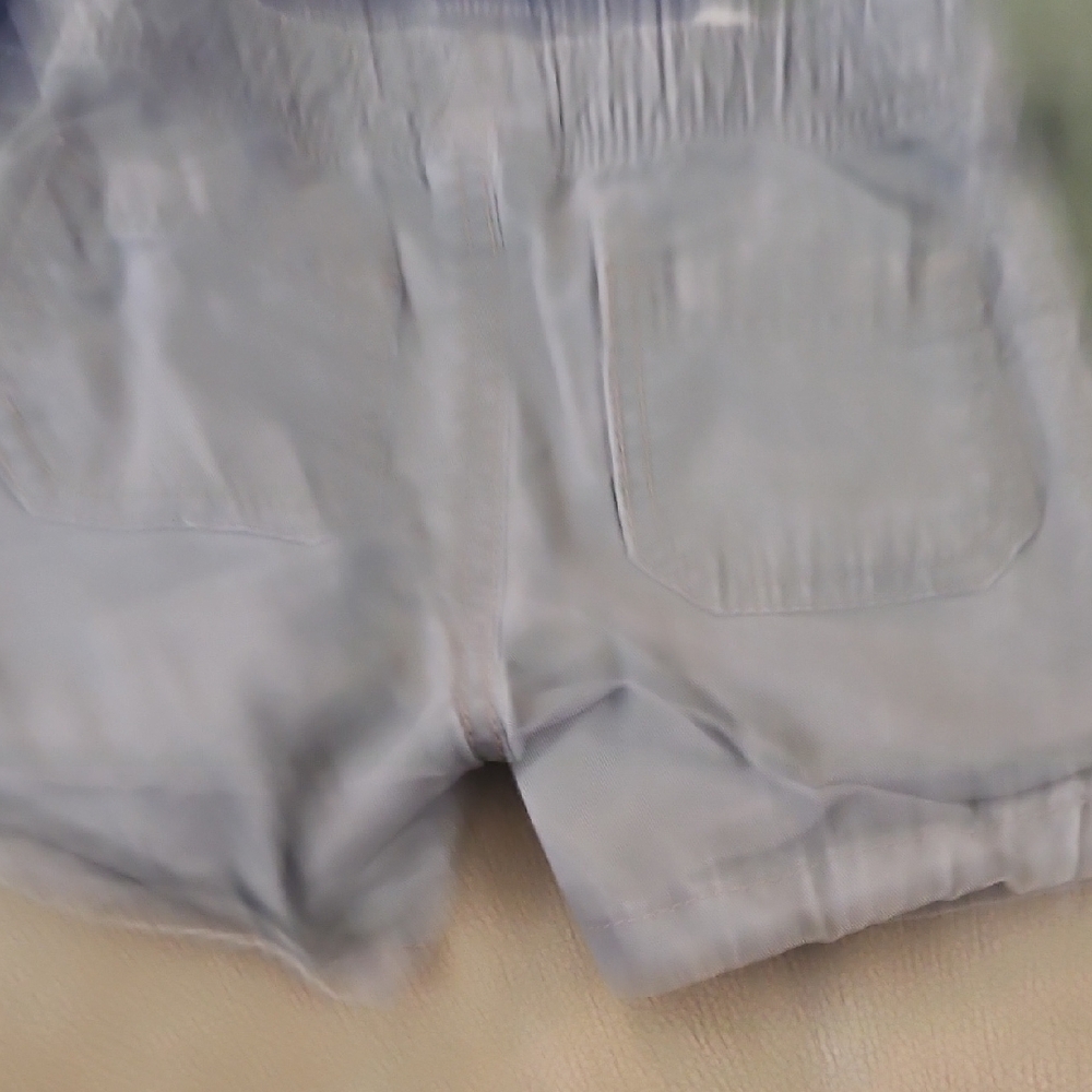 Old Navy Striped Blue and Green Baby Onesies with Gray Shorts - Picture 5 of 9